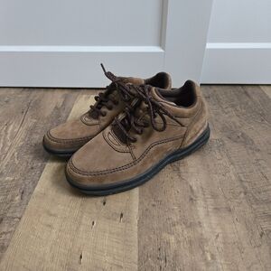 Rockport Prowalker Women's Brown Suede Leather Lace Up 7.5 Oxford Shoes 501383